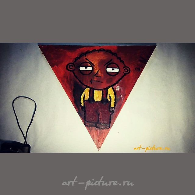 Портрет: Stewie Griffin Масло, холст.