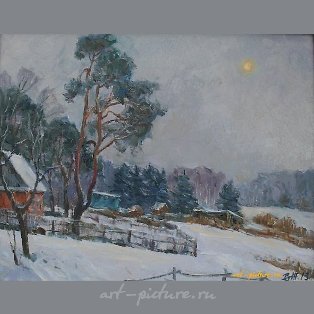 Пасмурный день. Холст, масло. 40 х 33 см.