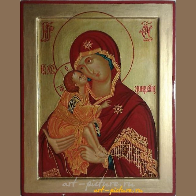 Донская икона Божией Матери. дерево,золочение, темпера, лак.