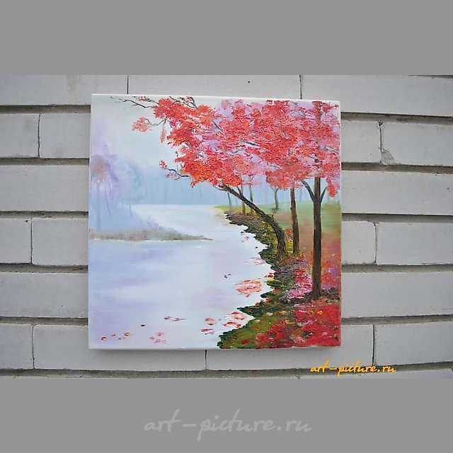 Красные деревья Масло 