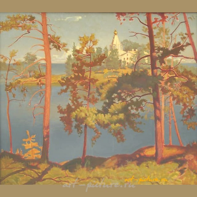 Валаам.Никольский скит. масло, холст