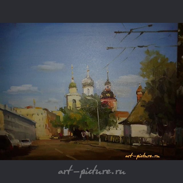 Москва.Улица Варварка холст,масло 