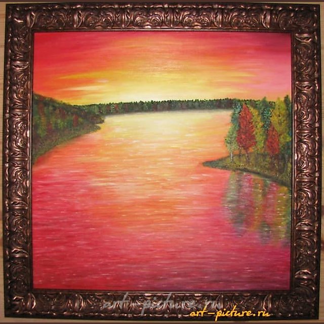 Рассвет холст, масло