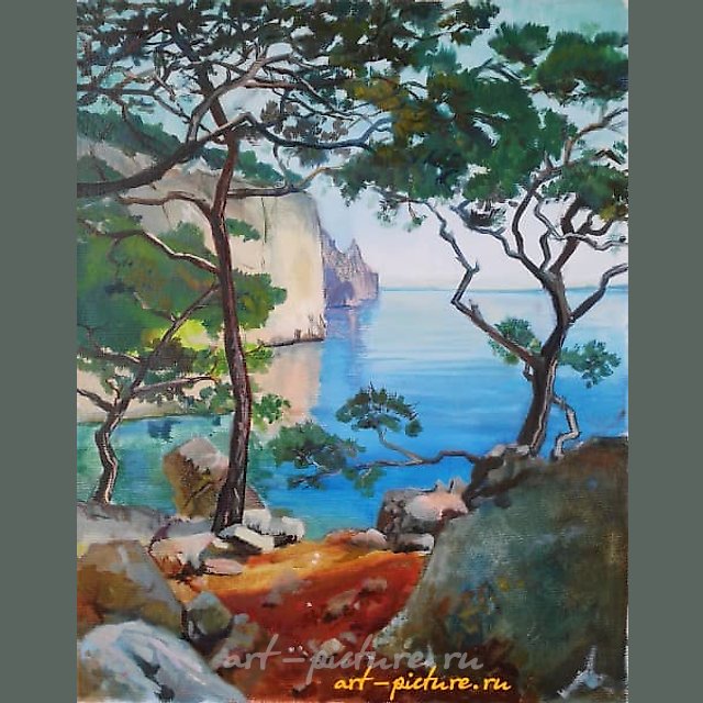 Крымский берег масло холст 