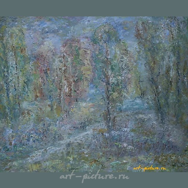 Сентябрь. Картон, масло. 48 х 58 см
