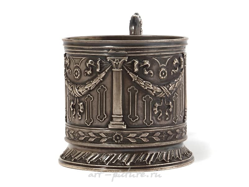 Серебряный подстаканник Клингерт Густав Густавович, Россия, 1899-1908 гг.