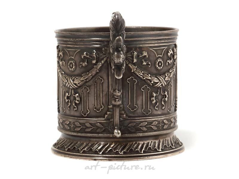 Серебряный подстаканник Клингерт Густав Густавович, Россия, 1899-1908 гг.