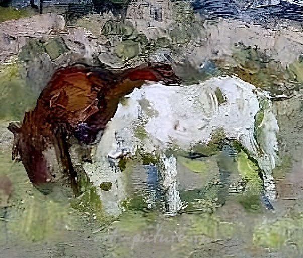 Сарайчики. Холст, масло. 45 х 55 см