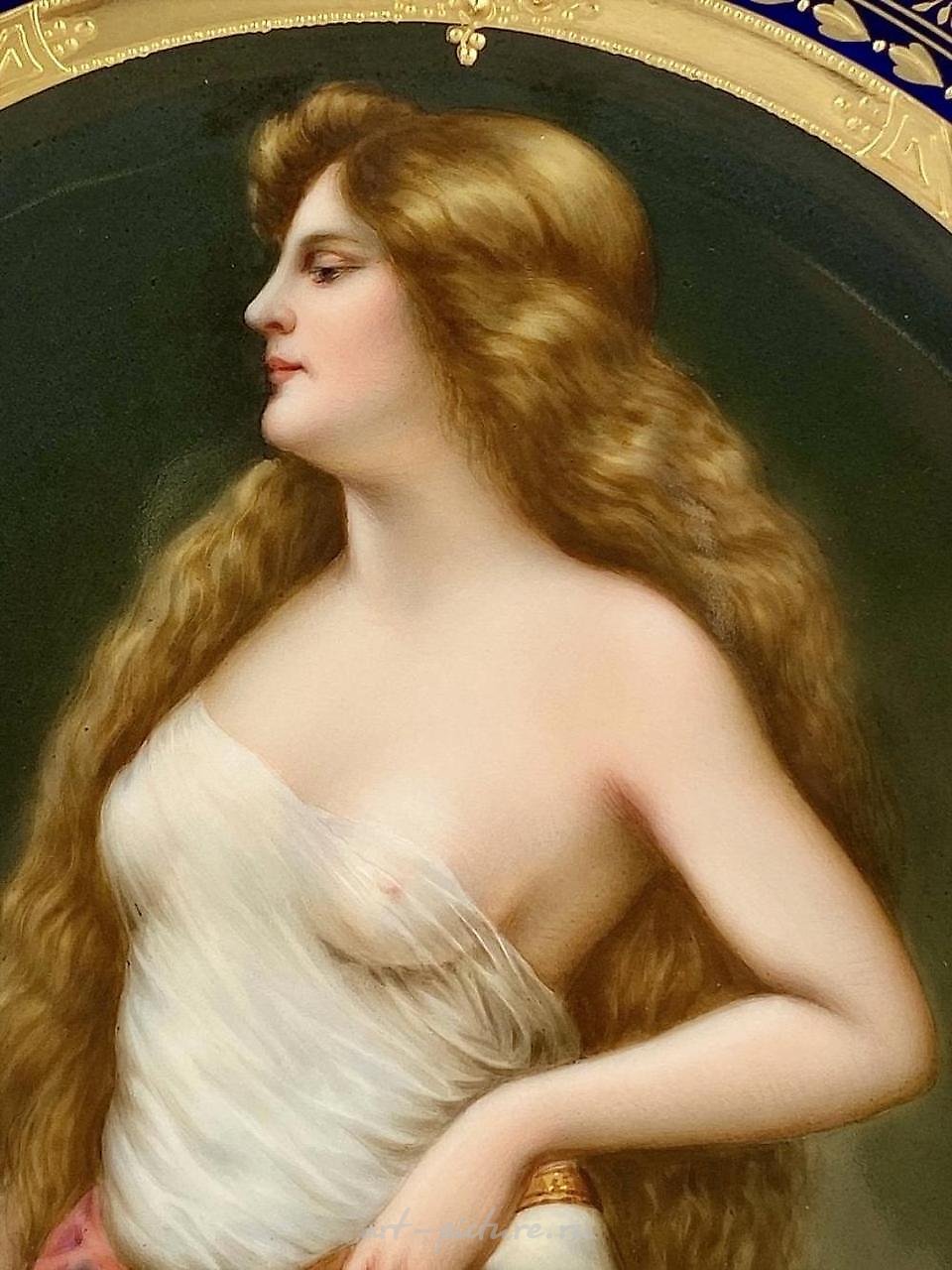 Фарфоровая тарелка "Royal Vienna" около 1900 года