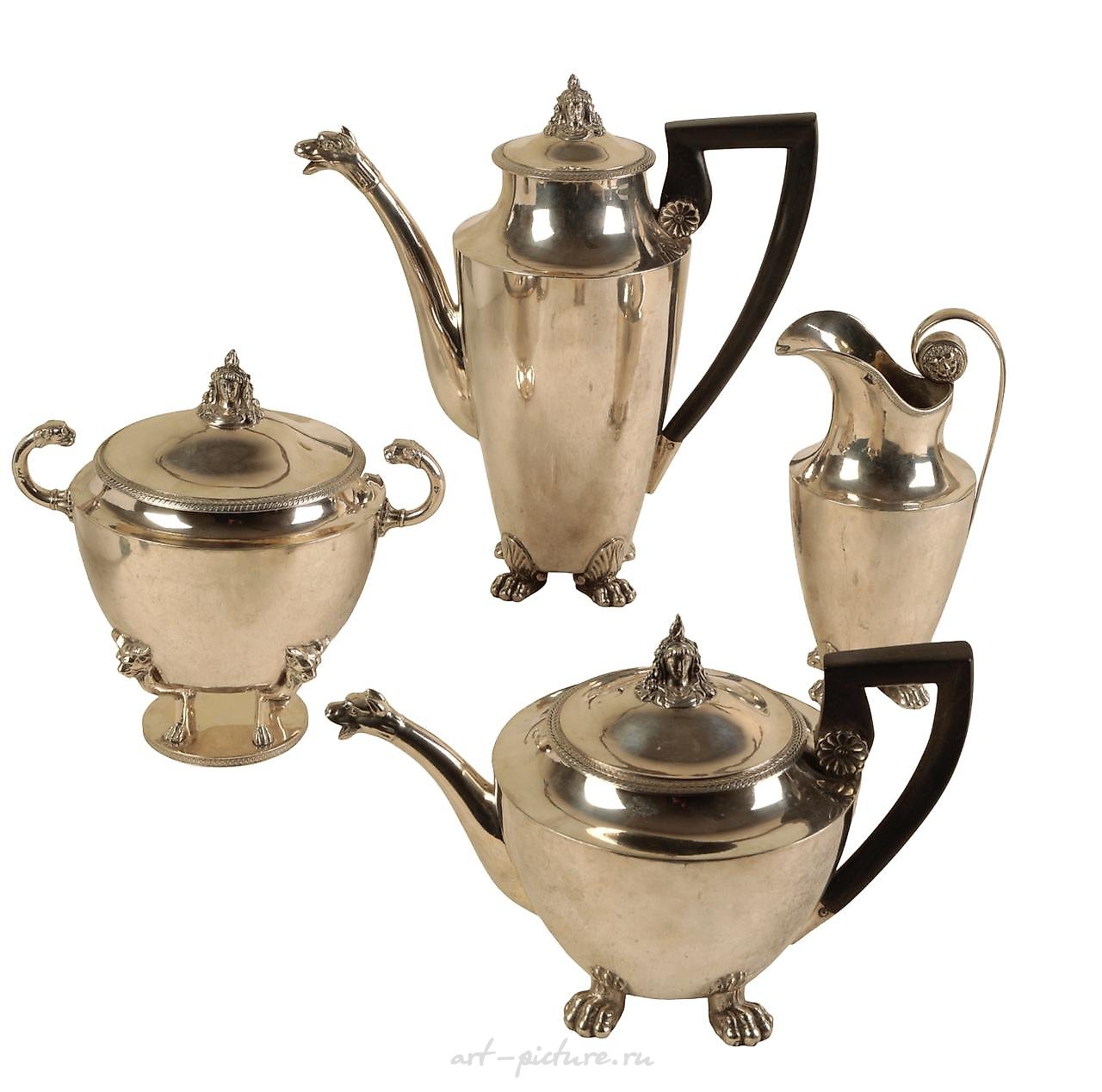 AN ELIZABETH II SILVER THREE PIECE TEA AND COFFEE SERVICE
