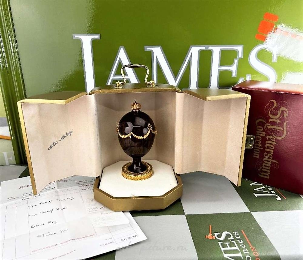 Яйцо Theo Faberge Swag из 24-каратного золота, лимитированное издание 1985 года