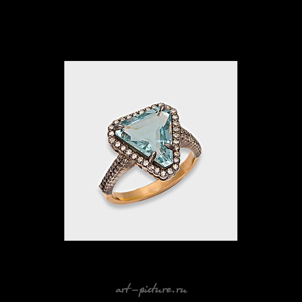 Russian aquamarine ring