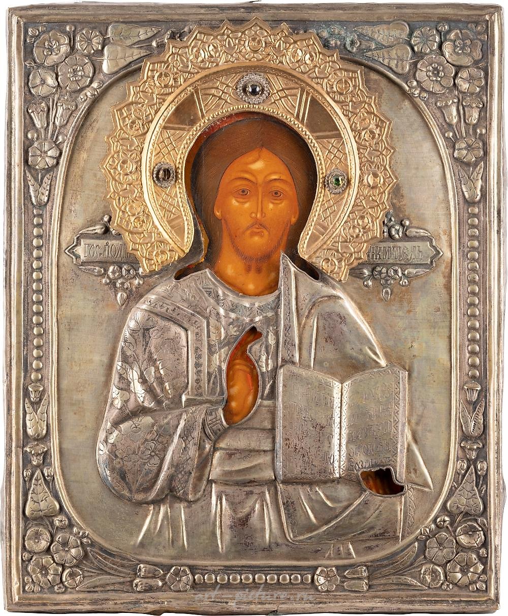 БОЛЬШАЯ ИКОНА С ИЗОБРАЖЕНИЕМ ХРИСТА ПАНТОКРАТОРА