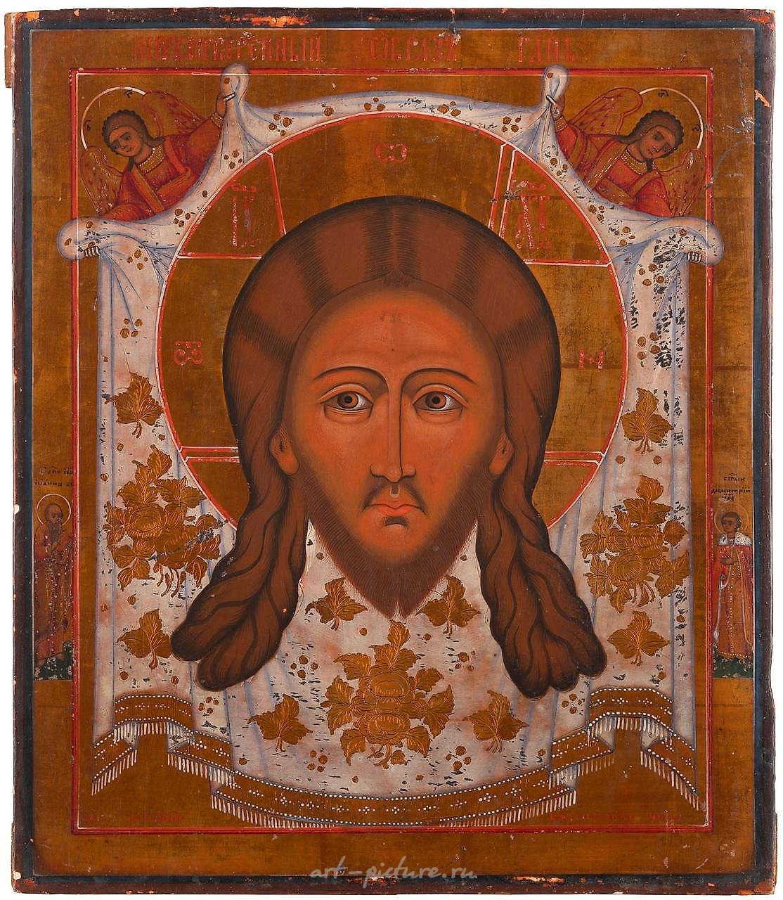 Икона "Мандилион" русская, Гуслицы, 19 век