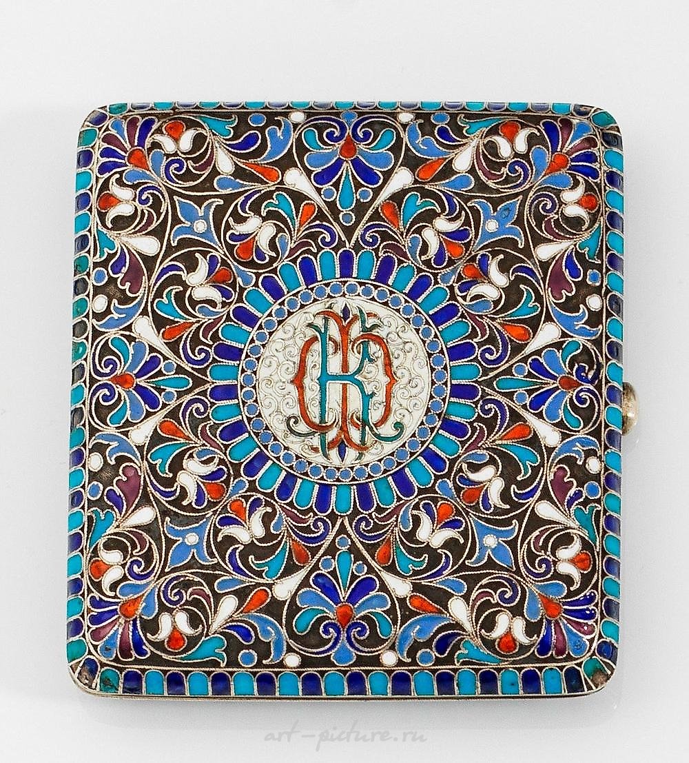 Cloisonne cigarette case