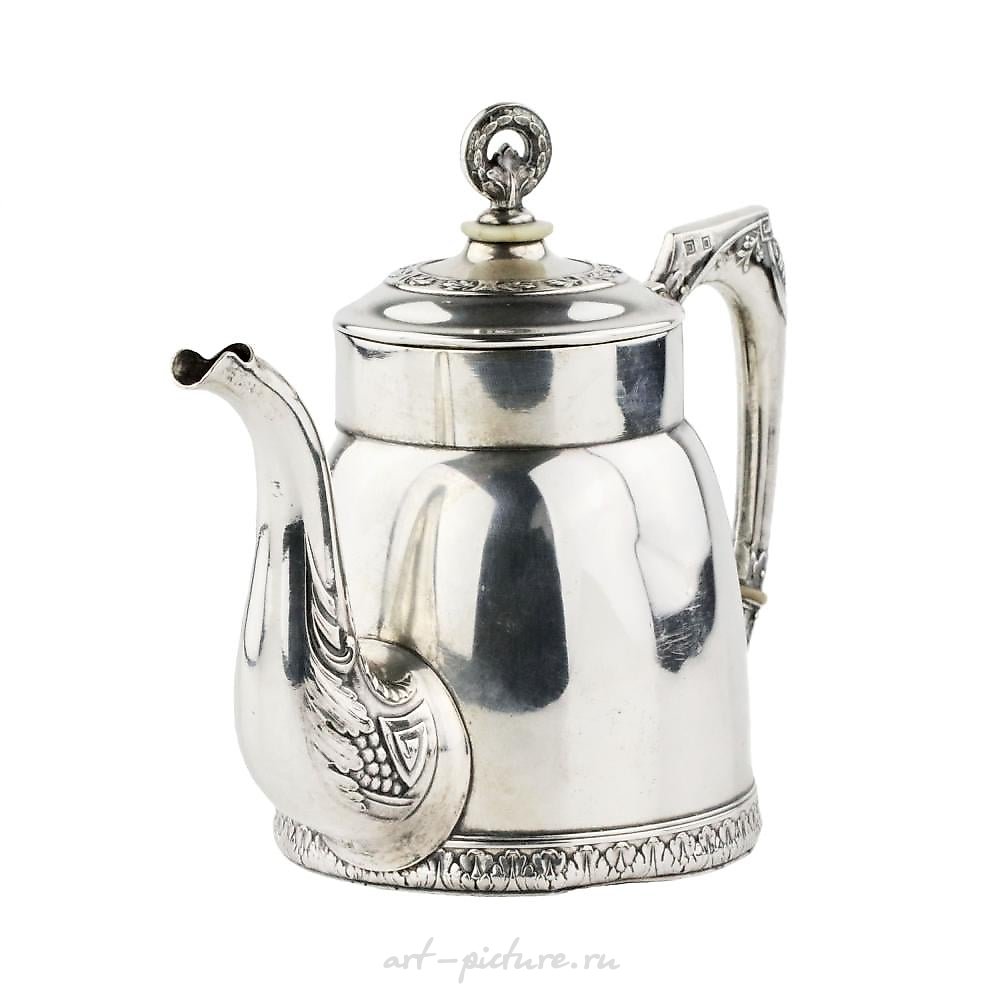 Russian silver tea and coffee service. 2nd Moscow Artel. 190...
