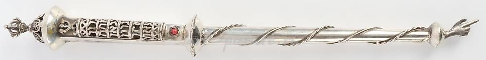 1878 ANTIQUE RUSSIAN SILVER 84 YAD TORAH POINTER