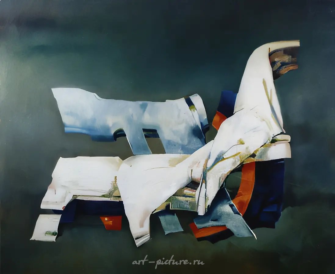 Невесомость., 1990, холст, масло, 100х120 Собственность автора