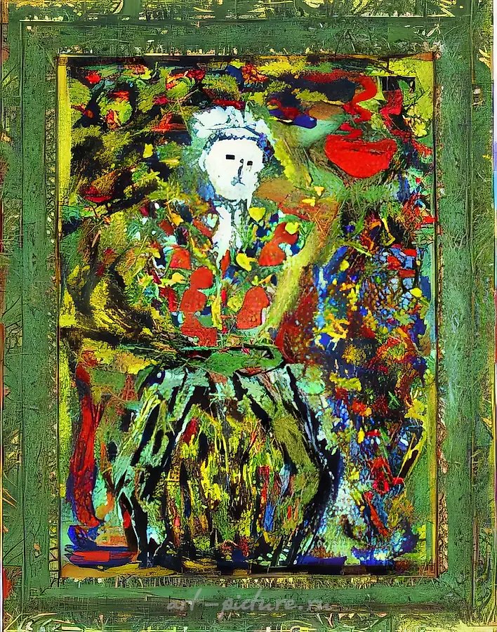 Король лиры, 1993, смешанная техника на картоне, 33x28,5
