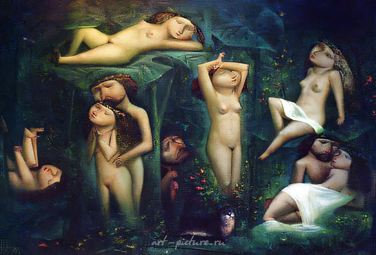 Ночь Ивана Купалы, 2000, холст, масло, 70х90