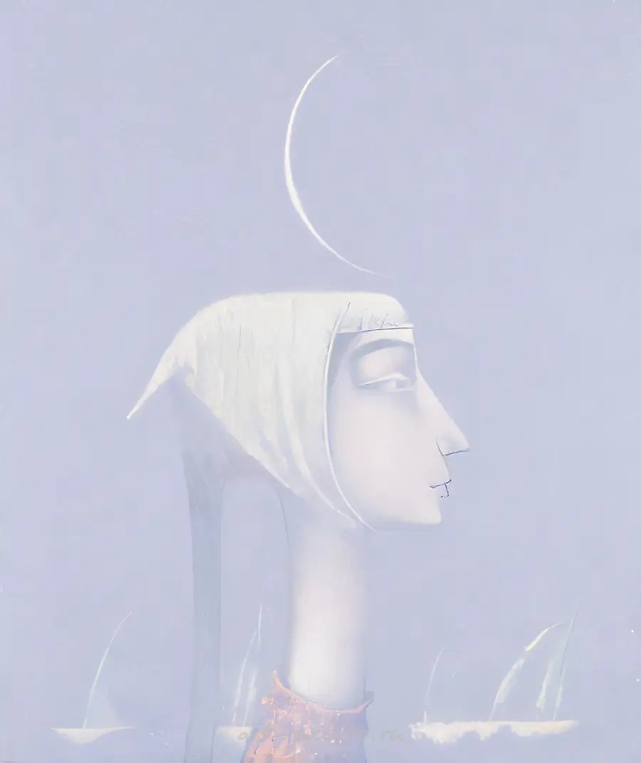 Лунный цветок., 1996, холст, масло, 60х50