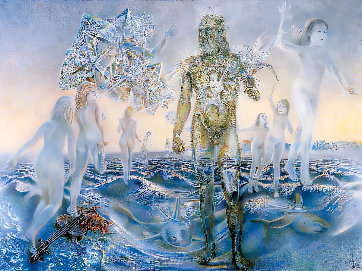 Белый скачок., 1983, холст, масло, 150х200