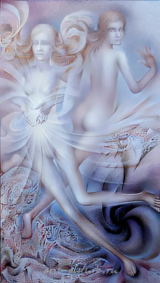 Полет ввысь., 1977, холст, масло, 120х75