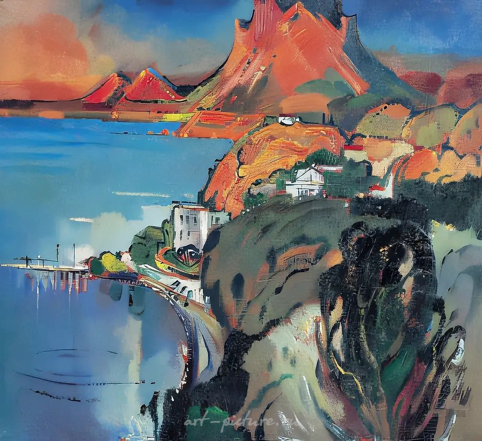 Утро у моря., 1999, холст, масло, 58х64 Из цикла «Восхождение на
Кара-Даг»