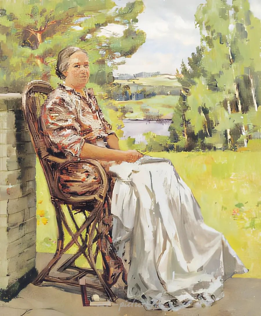 Портрет жены., 1951, холст, масло, 40х60