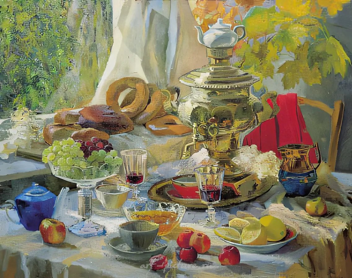Осенний натюрморт, 1999, холст, масло, 80х100