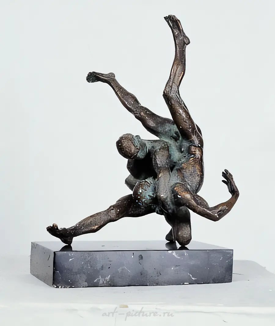 Борцы, 1997, бронза, высота 25 см