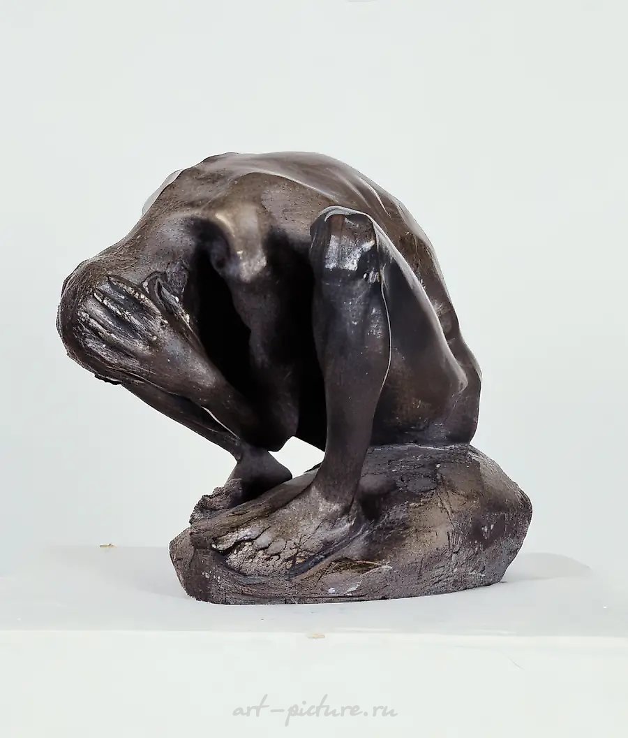 Пострадавший, 1998, бронза, высота 40 см