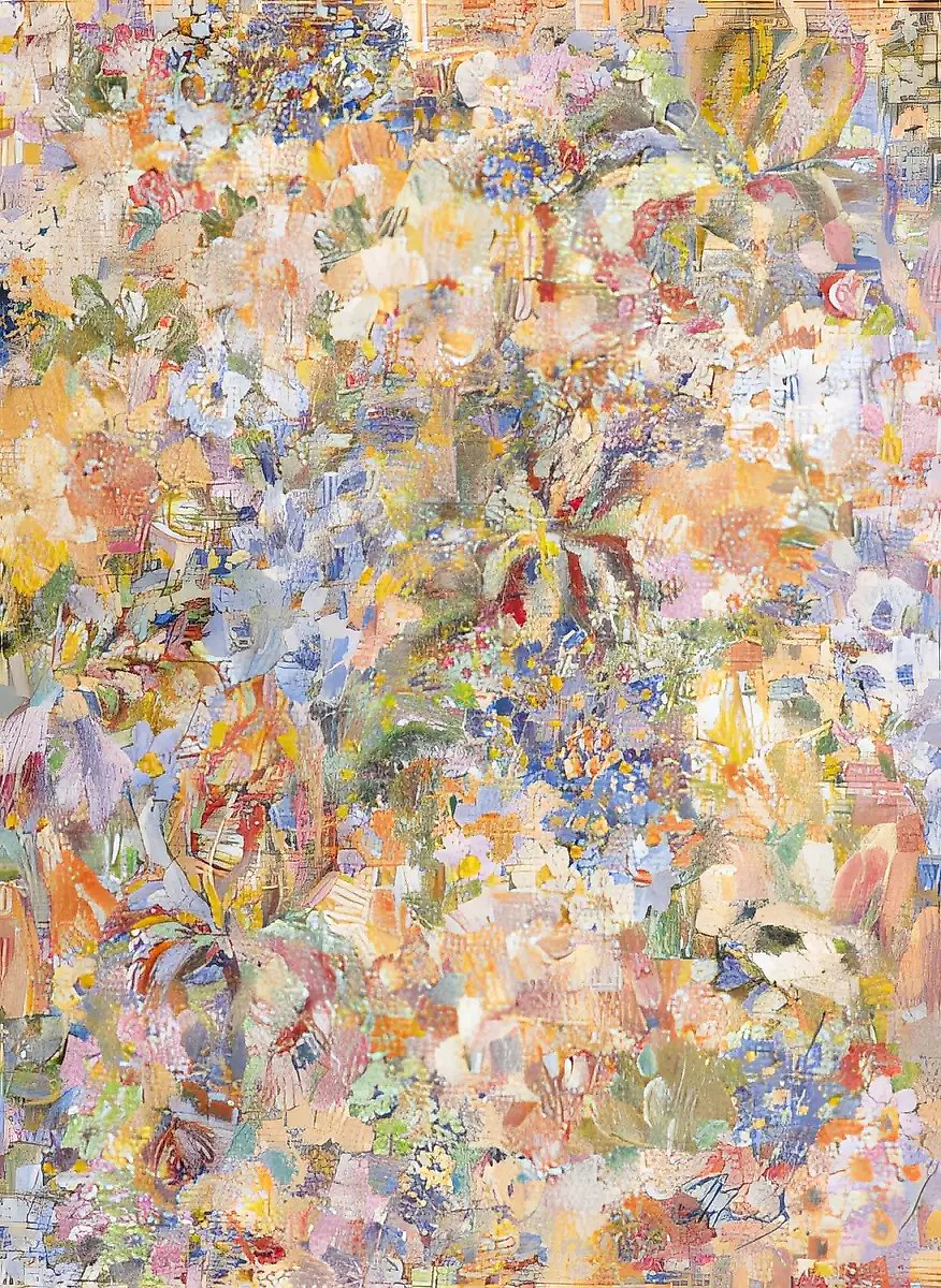 Цветочное дыхание, 1998, холст, масло, 90х60