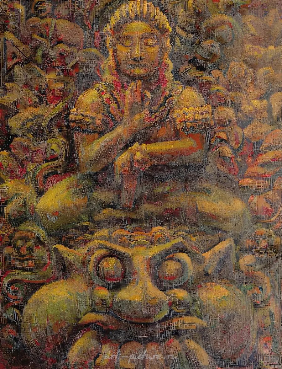 Рамаяна, 1998, холст, масло, 90х60