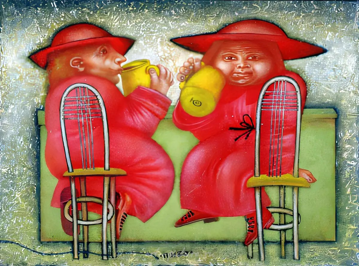 Пиво, 2000, акрил на холсте, 40x30