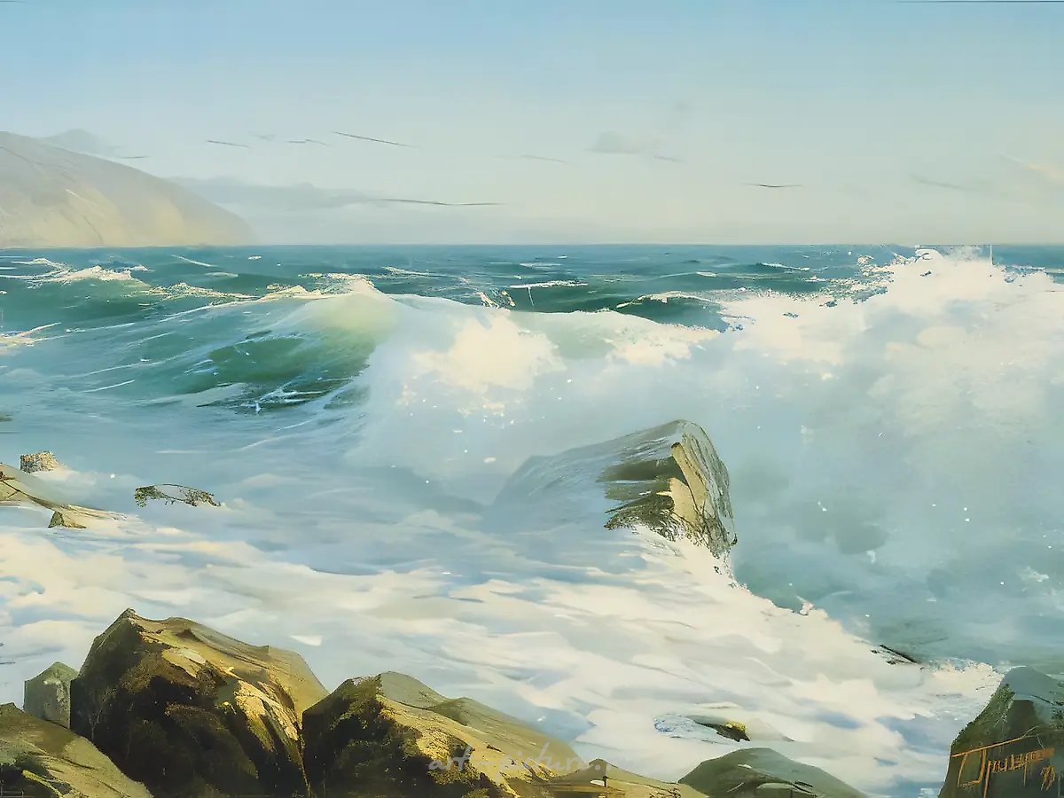 Чёрное море, 1999, масло на холсте, 110x160, $14000. Собственность автора