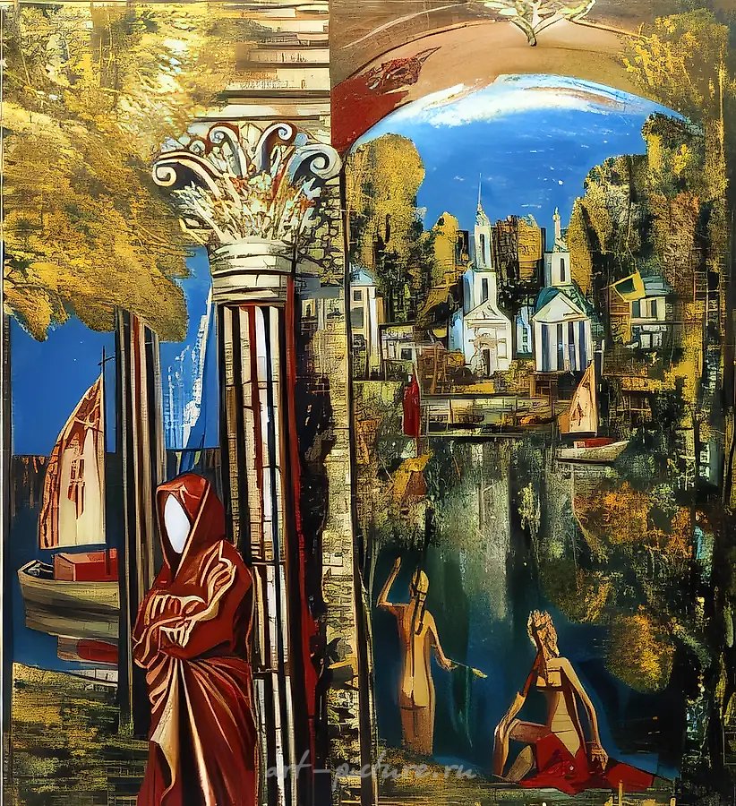 Второе рождество, 1997, масло на холсте, 144x132, $4000