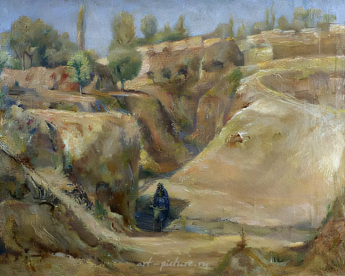 Самарканд. Старый город, 1930, холст, масло, 68х88 Владельцы Рубанов В.И. и Рубанова Е.И.