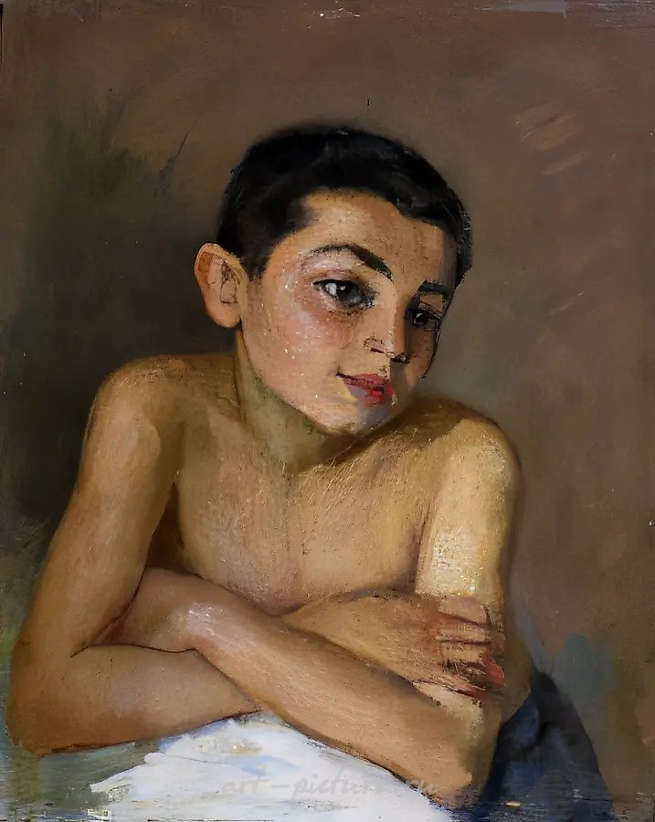 Виля, 1946, холст, масло, 44х34 Владельцы Рубанов В.И. и Рубанова Е.И.