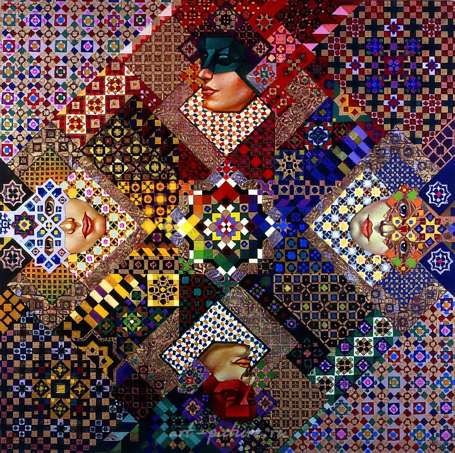 Квадрат цвета, 1995, холст, масло, 100х100 Частная коллекция. США