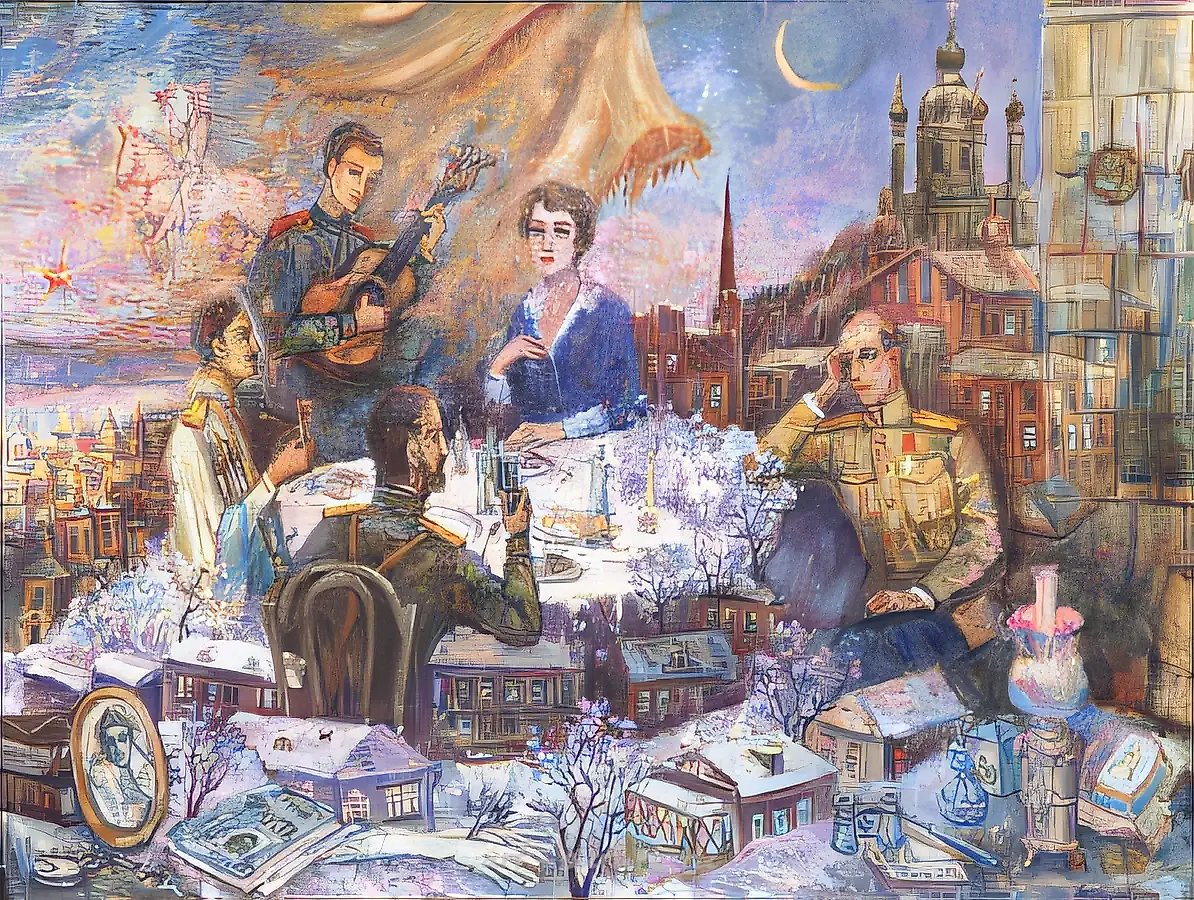 Д.Небогатов. Дни Турбиных, 1999, холст, масло, 60х80, $460