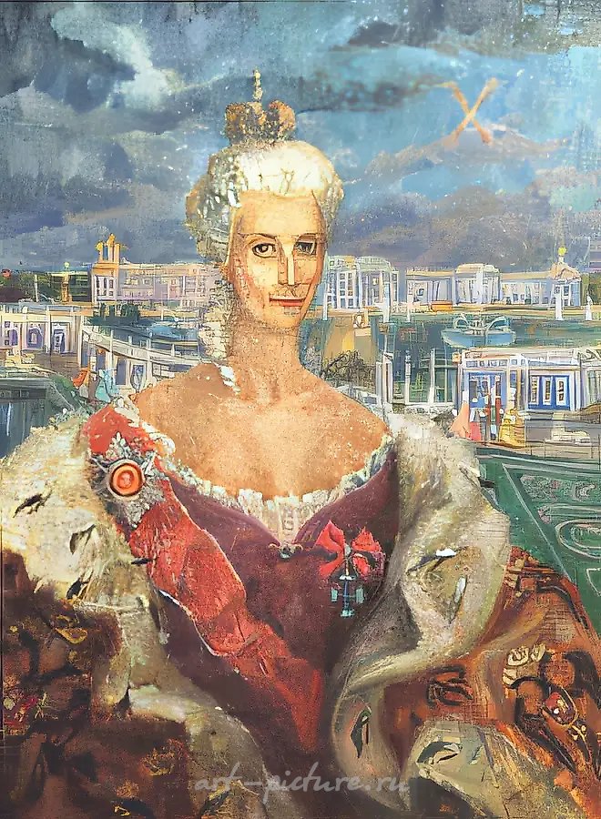 Д.Небогатов. Царица, 1999, холст, масло, 80х60, $460