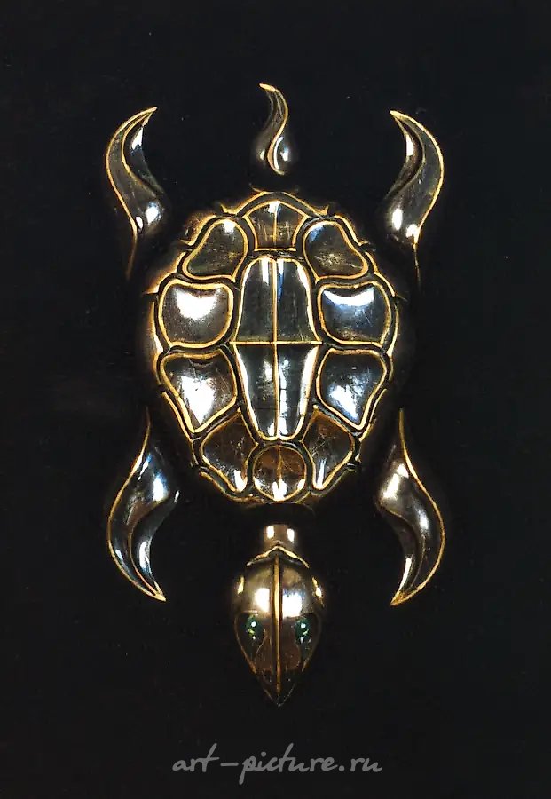 Панцирь черепахи, 1998, бронза, 70x100