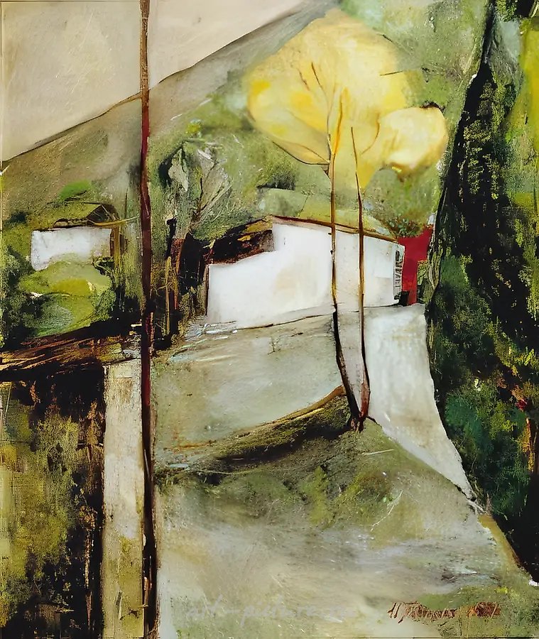 Дорога в горы, 1998, холст, масло, 60х50 Собственность автора