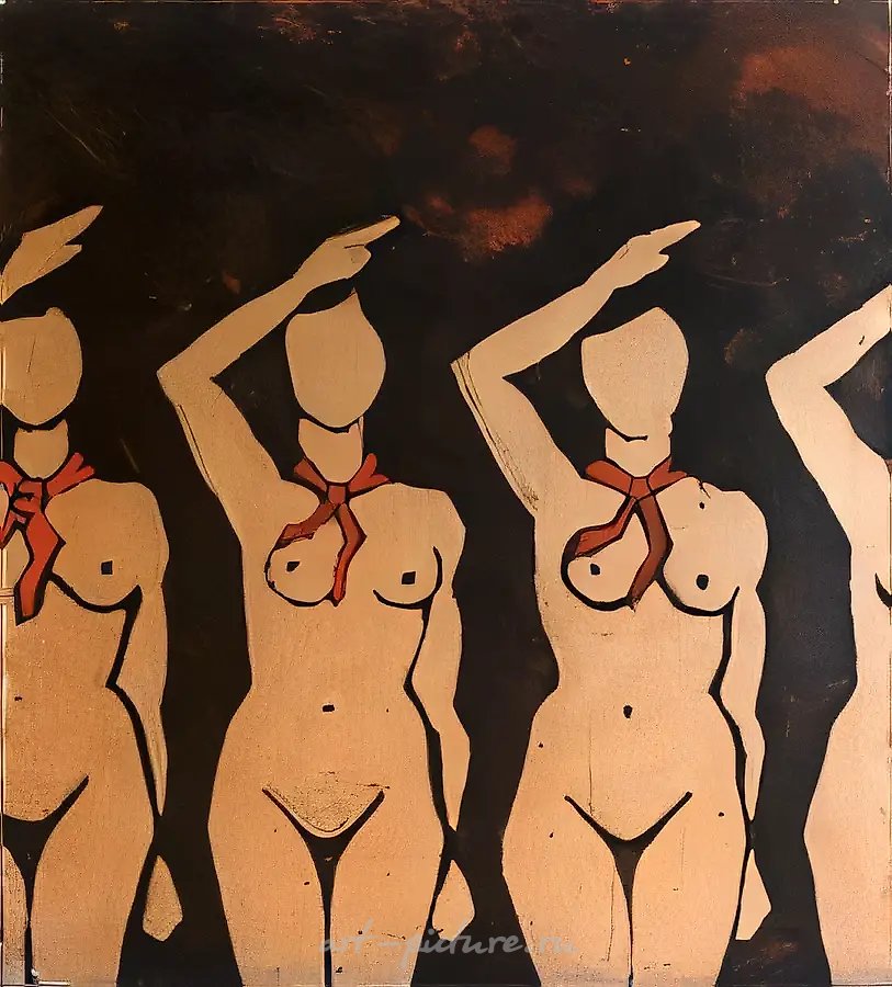 Пионеры, 1972, масло на холсте