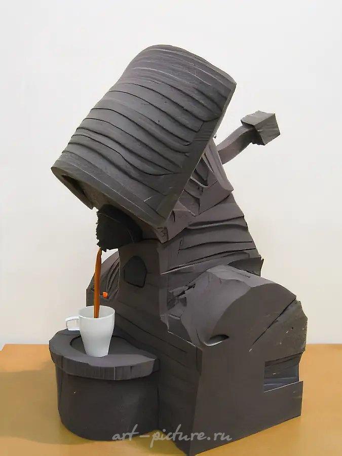 «Кофемашина», 2005, поролон, акриловый спрей