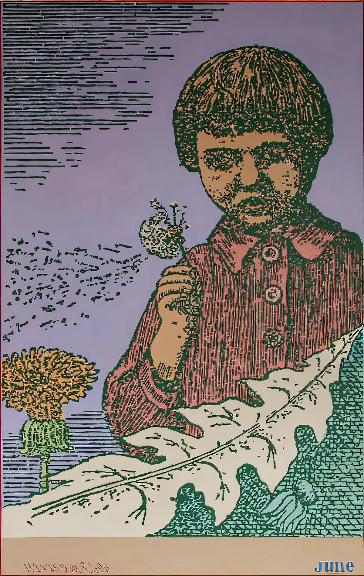 《蒲公英》,选自“AB”系列,1991年,布面油画