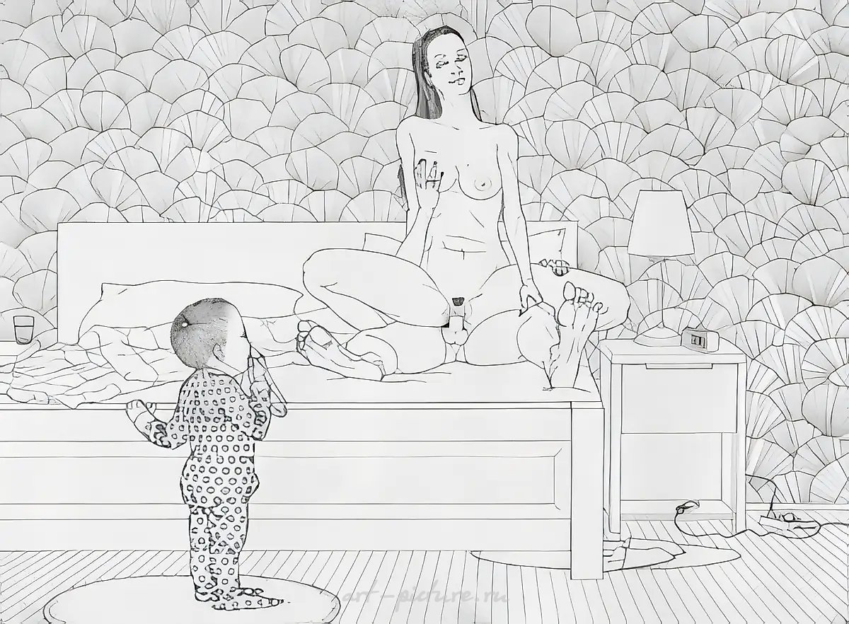 《男孩》系列,2007年,纸上墨水,55x75厘米。个人展览