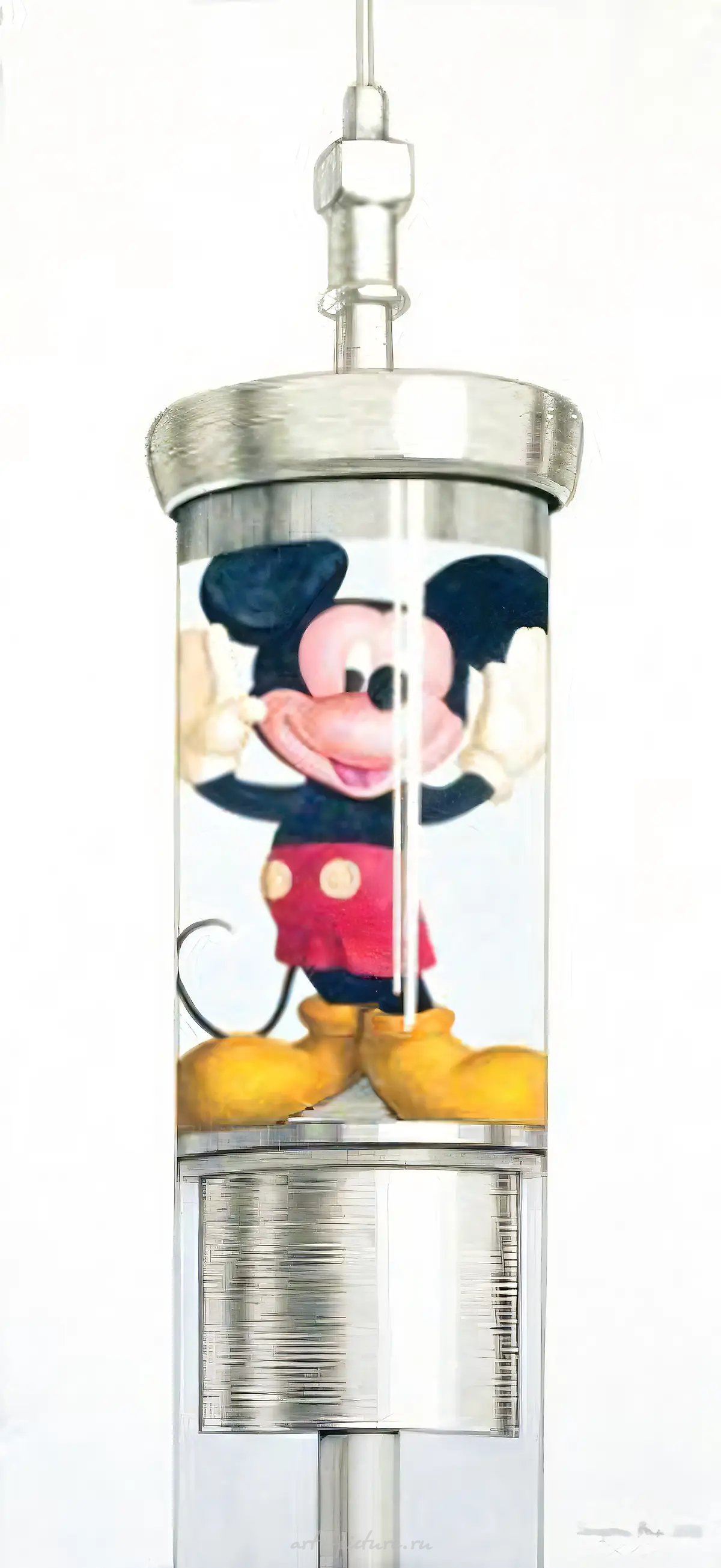 Микки, 2008, смешанная техника, 114x52,5 см