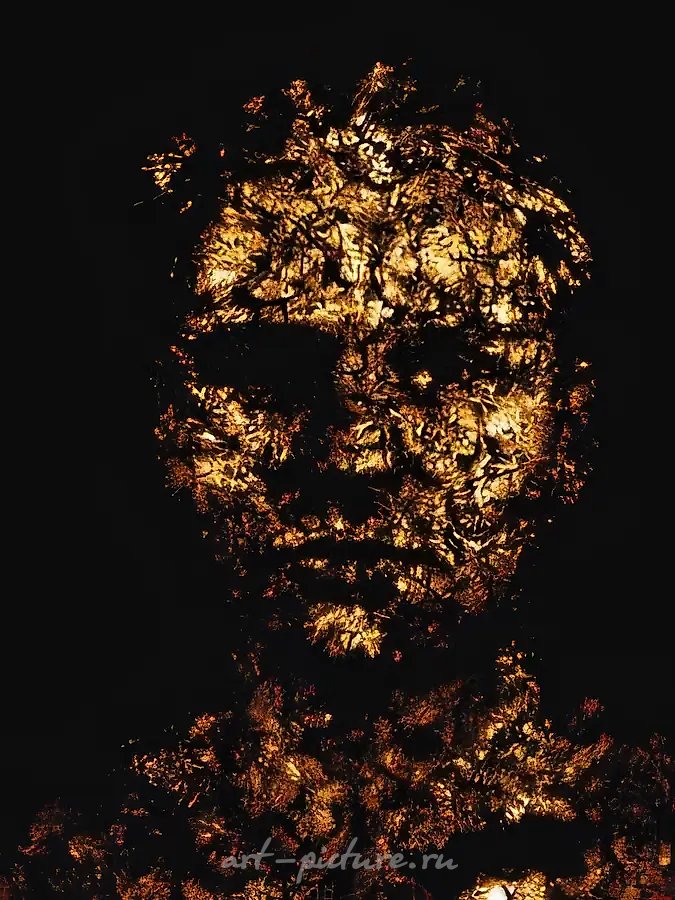 Mein Gold (17), 2001, мультимедиа, холст, scotchprint, 200x150 см
